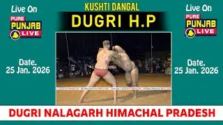 🔴[Live] Dugri Kushti Dangal || Nalagarh || H.P || On. 25 Jan 2026