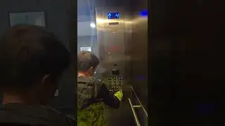 Old OTIS elevators modded by ThyssenKrupp at Homewood Suites by Hilton Dallas Downtown, Texas