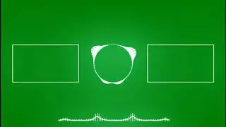 Audio Spectrum Visualizer Green Screen 4K 2020 _ Visualizer with End Screen
