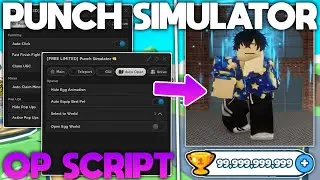 ROBLOX Punch Simulator Script Gui | ORIGIN | Inf Power, Inf Rebirths, Any Eggs & More! PASTEBIN