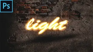 how to make a light painting text effect -PHOTOSHOP TUTORIAL #Tutorial #Photoshop