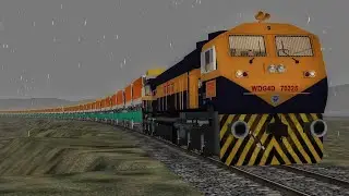 Ro-Ro Freight Train of Indian Railways in Indian Train Simulator
