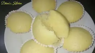 Easy condensed milk cupcake recipe / How to make steamed condensed  milk cupcake / Dhine Teh