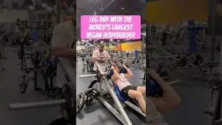 Debate The World&rsquo;s Largest Vegan Bodybuilder! LIVE LEG DAY!