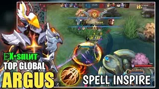 ARGUS SPELL INSPIRE KINI JADI ANDALAN PARA TOP GLOBAL ARGUS - MOBILE LEGENDS