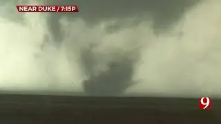 Multiple Vortex Tornado in Southwest Oklahoma