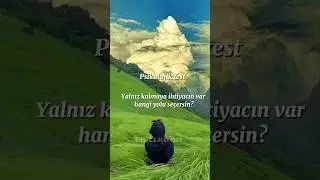 Psikolojik test Yalnız kalmaya ihtiyacın var hangi yolu se&ccedil;ersin? #aesthetic #vibe #chillroom #chill