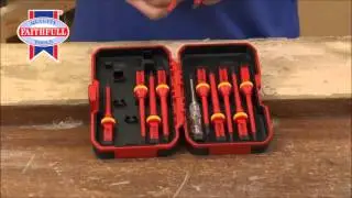 Faithfull 12 Piece Interchangeable Blade VDE Screwdriver Set Sealants and Tools Direct