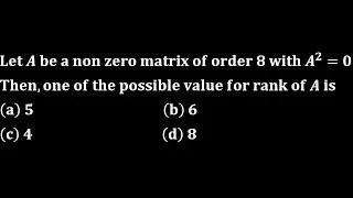 properties of rank of product of two matrices linear algebra engineering iit jam mathematics gate du
