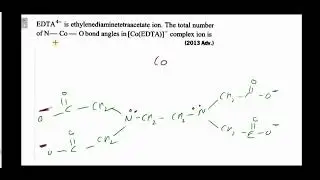 EDTA4- is ethylenediaminetetraacetate ion. The total number of N-Co-O bond angles in [Co(EDTA)]- com