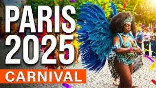 Paris Tropical Carnival 2025 Walking Tour Colorful Parade Music Festival (Best parts)