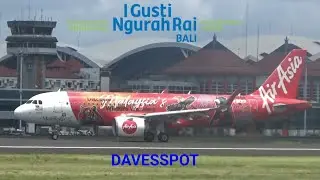 BALI PLANE SPOTTING / AMAZING takeoffs & landings