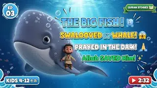 The Big Fish Swallowed Yunus! 🐋 | Quran Animal Stories EP03 | Islamic Kids