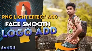 Autodesk Sketchbook Editing | Smooth Skin + Logo Add + PNG light effect Add |Sandesh Bendga