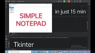 tkinter : simple notepad using python