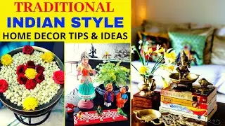 Traditional Indian Style Home Decoration Tips And Ideas | Indian Decor | Brass Decor | Home Tour