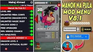 Manok Na Pula Mod Menu v8.1 | Unlimited Money Eyes,Max,Level, No Ads, Monkey 4