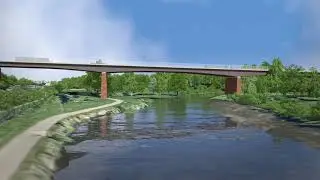 Eastbound Flyover Carlisle Southern Link Road (Detailed)