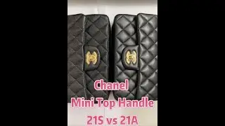 Chanel 21A vs 21S Mini Flap Blag With Top Handle