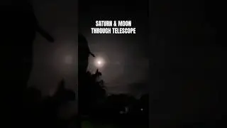 Сатурн и Луна в телескоп
