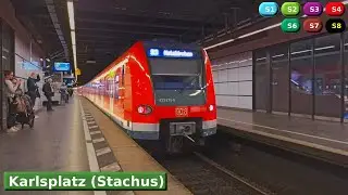 Karlsplatz (Stachus) S1 - S2 - S3 - S4 - S6 - S7 - S8 : Мюнхенская городская электричка ( DB 423 )