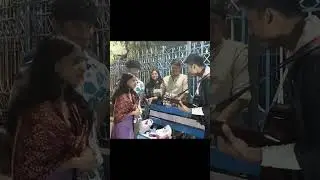 Oo Madhu Song 🎸✨ College girls reaction #bengali #gutiercover #reaction #Publicplace #devlovers