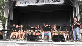 Kenmore East and Tonawanda High Schools with Music is Art at the Lewiston Jazz Festival 8-29-15