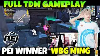 PEI Champion WBG Ming Full TDM Gameplay | WBG MingSkr Gameplay | WBG Ming TDM | WBG Ming Pubg | WBG|