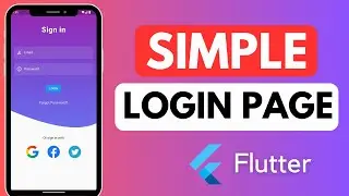 Simple Login Page 🔥|  Flutter UI Speed Code | 2024