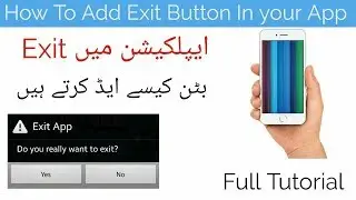 How To Add Exit Button In your App|Thunkable