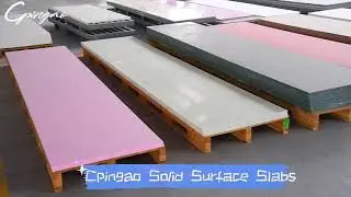 Cpingao solid surface slabs artificial stone slabs&mdash;&mdash;Why Choose Pure Acrylic Solid Surface Slabs