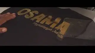 Proses sablon kaos bahan polyflex foil gold