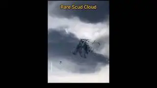 Rare Scud clouds | Scud cloud formation due to moisture  #scud #clouds #moisture #nature #shorts