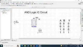 AND Logic IC Circuit | Multisim Software