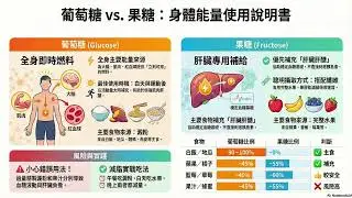 葡萄糖VS果糖：身體能量使用說明書