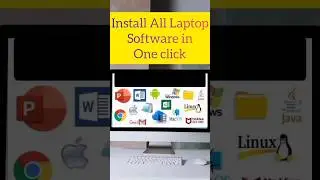 How to Install all Laptop Software By one click || #computer #software #education #knowledge #tips