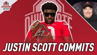 Breaking News: Dominating the Line: 2024 Five-Star DT Justin Scott Commits To Ohio State
