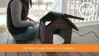 K&H Pet Products Outdoor Heated Kitty House, Outdoor Cat House for Outside Community