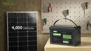 HQST | 12V 100Ah Lithium Iron Phosphate (LiFePO4) Battery