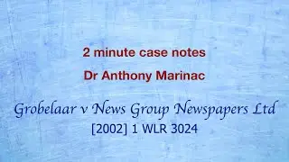 Гробелаар против News Group Newspapers (Неотъемлемые полномочия судов)