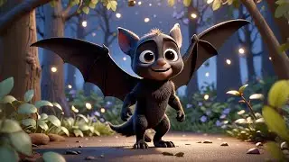 Six Baby Bats Fly Through the Sky | Fun Nighttime Animal Song for Kids | Nursery Rhymes  Baby Songs