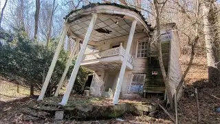 Inside An Abandoned House Leaning Backwards On Itself!