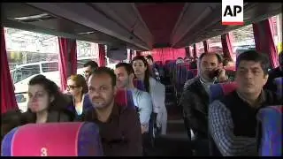 Greek bus drivers go on 24-hour strike