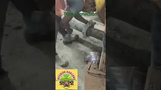 #cement #material ka #pipe kaise connection Kiya jata hai