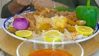 تشريب البامية العراقية باضلاع الغنم ثريد الخبز واللحم Eat okra with lamb