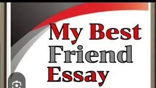 #10 lines on my best friend in english | Essay on my best friend | My Best Friend #essayinengliash 