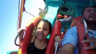 Riding Silver Bullet in Knotts Berry Farm