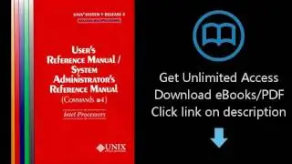 Download UNIX(r) System V Release 4 User's Reference Manual/System Administrator's Reference [P.D.F]