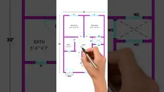 22x30 house plan||2bhk #housedesign #2026 #shorts