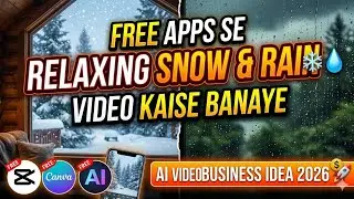 Free Apps Se Relaxing Snow & Rain Video Kaise Banaye | AI Video Business Idea 2026
